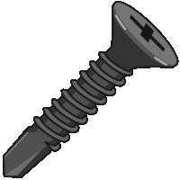 ドリルネジ 下穴開けやタップ立てが不要なドリルネジのイラスト