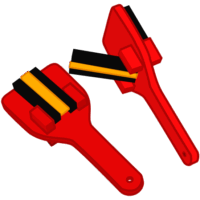 よさこいソーラン祭りの踊りで使われている鳴子のイラスト