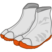 お祭りの参加者が履く「祭り足袋」のイラスト