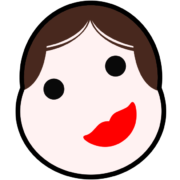 福笑いアイコン お正月の伝統的な遊びである「福笑い」のアイコン