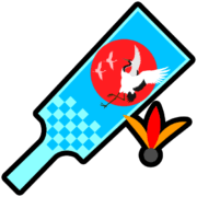 羽子板アイコン 鶴をデザインした正月の縁起の良い羽子板の無料アイコン