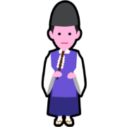 正月の神社や初詣や祭事に最適な神主のアイコンイラスト