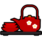 お屠蘇アイコン 【お正月・伝統行事】お屠蘇(おとそ)セットのアイコン素材