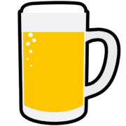 お祭りのシーンに欠かせない生ビールのアイコン