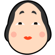 お祭りや季節の行事を盛り上げる「おかめ」のアイコン