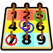 縁日で人気の「輪投げビンゴ」のアイコン