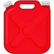 家庭用灯油のシンボルである赤色のポリタンクのイラスト