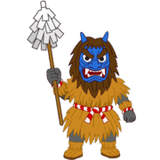 青面のナマハゲ 青面のナマハゲのキャラクターイラスト