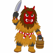 赤面のナマハゲ 赤面のナマハゲのキャラクターイラスト