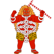 豊橋鬼祭の鬼 豊橋鬼祭の鬼のイラスト